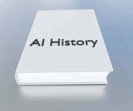 AI History concept Stockillustratie
