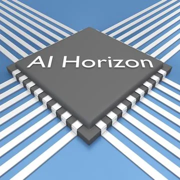 AI Horizon concept Stock Illustration