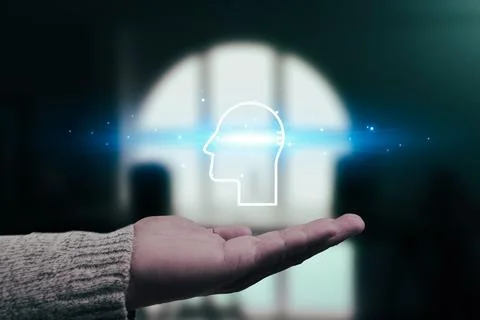 AI Human Intelligence Concept, Unlock the future of thought. Stock Photos