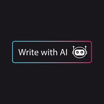 Ai Icon artificial intelligence assistent Stock Illustration