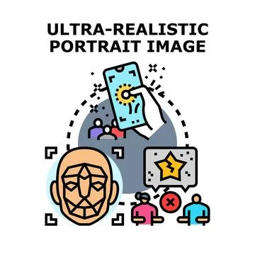 Ai identifying faces and managing online reputation Illustrazione stock