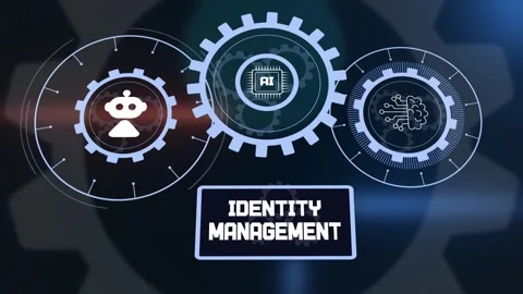 AI Identity Management Secure Authentication Access Control Animation Stock-Footage 325762904