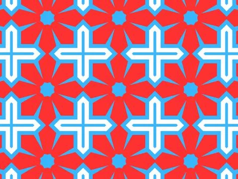 AI illustration of an abstract vector art design of multiple arrows on a red bac 스톡 일러스트