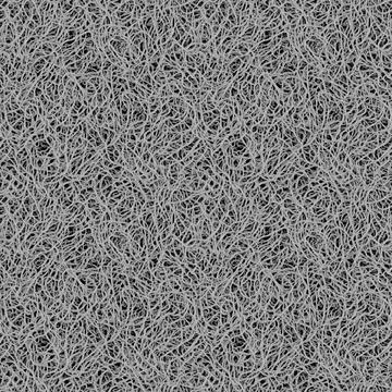 AI illustration. Seamless texture. Intertwining white threads on a black ba.. Stock Illustration
