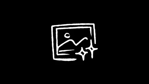 AI Image Generation Icon Stock Footage 345595324