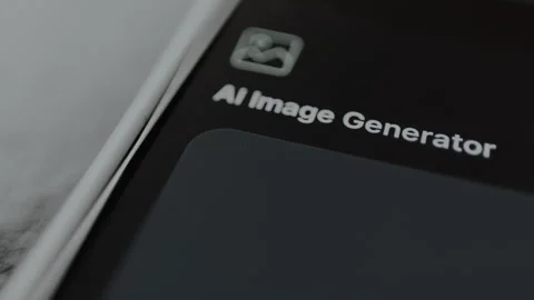 AI Image Generator, input field for text description Stock Footage 328820874
