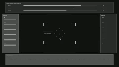 AI Inference Pipeline HUD with Policy Vector Seamless Loop Video stock 342196173