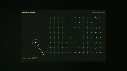 AI Inference Vector Field HUD Seamless Loop Stock Footage 342125205
