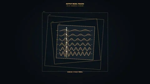 AI Inference Waveform Interface Seamless Loop Stock Footage 342125249