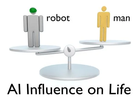 AI Influence on Life concept Stock-Illustration