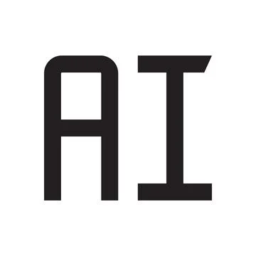 Ai initial letter vector logo icon Stock Illustration