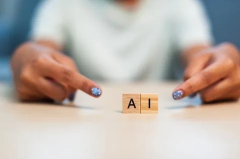 Ai innovation in focus exploring technology and its impact society indoor s.. 스톡 사진