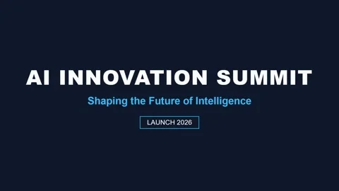AI Innovation Summit Graphic: Shaping Future Technology and Intelligence Co.. Stock Footage 337576443
