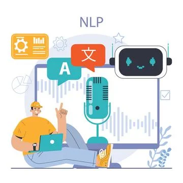 Ai integration. Artificial intelligence and human synergy. Neural network Illustrazione stock