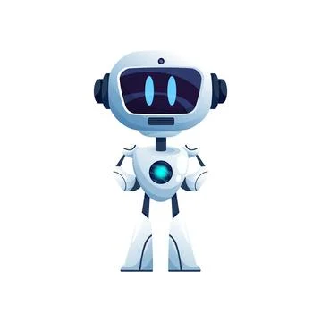 Ai intelligence robot isolated bionic humanoid Stock Illustration