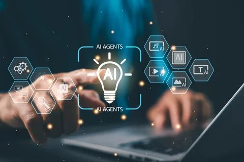 Ai interface artificial intelligence innovation automation data processing .. 写真素材