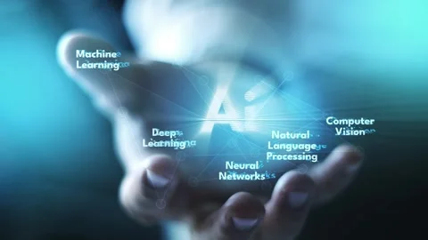 AI Keywords Animation, Artificial Intelligence Concept, Machine Learning, Dig 動画素材 311764951