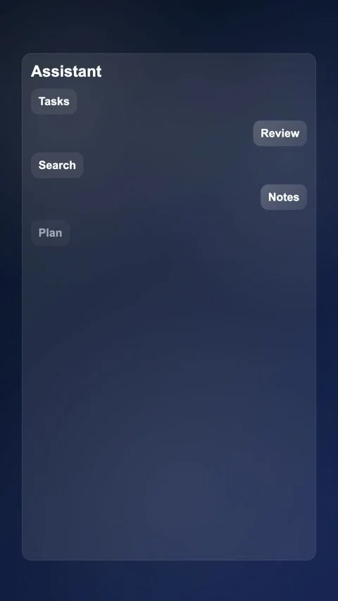 AI Knowledge Organizer SaaS UI Animation 库存影片 345155277