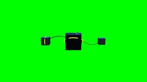 Ai knowledge retrieval 3d animation Stock Footage 347009182