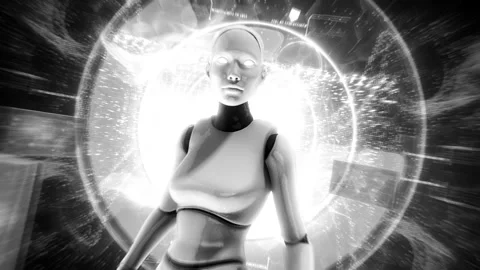 AI Learning 2 Black &amp; White Stock Footage 240945618