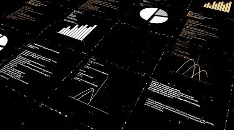 AI learning and analytics process, artificial Intelligence concept. Animation Stock Illustration