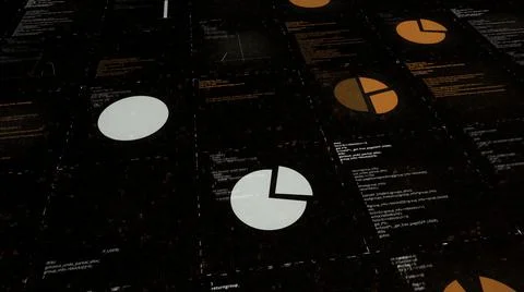 AI learning and analytics process, artificial Intelligence concept. Animation イラスト素材