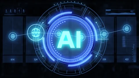 AI Learning and Artificial Intelligence Concept. Business, modern technolog.. Stock Footage 309361632