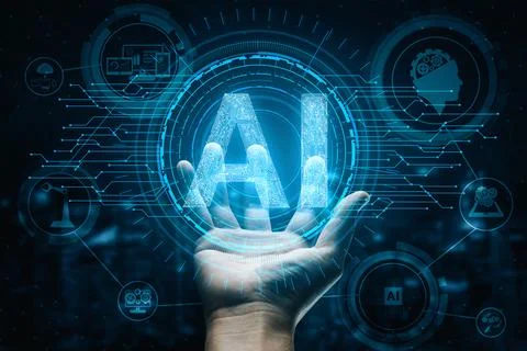 AI Learning and Artificial Intelligence Concept. uds 스톡 사진