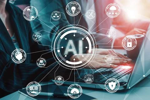 AI Learning and Artificial Intelligence Concept. uds Stock Photos