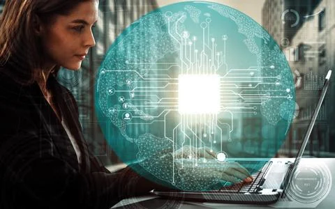 AI Learning and Artificial Intelligence Concept. uds 写真素材