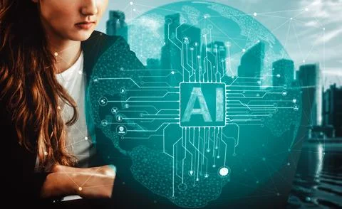 AI Learning and Artificial Intelligence Concept. uds Stock Photos