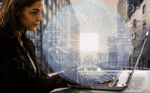 AI Learning and Artificial Intelligence Concept. uds 스톡 사진