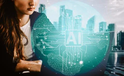 AI Learning and Artificial Intelligence Concept. uds Stock Photos
