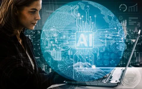 AI Learning and Artificial Intelligence Concept. uds Stock Photos