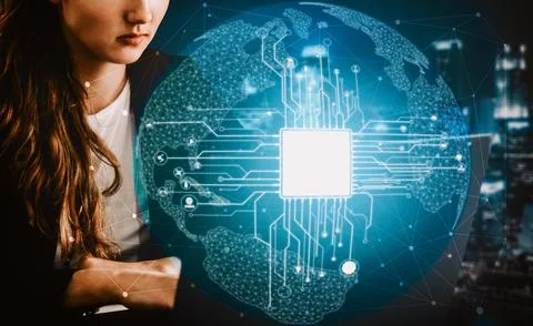 AI Learning and Artificial Intelligence Concept. uds 库存照片