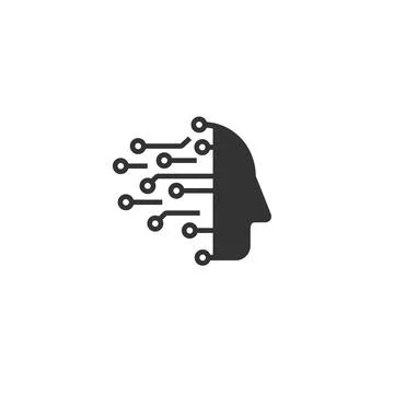 AI line icon. Vector signs for web graphics. Stock Illustration