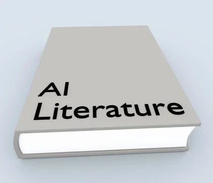 AI Literature concept Stock Illustration