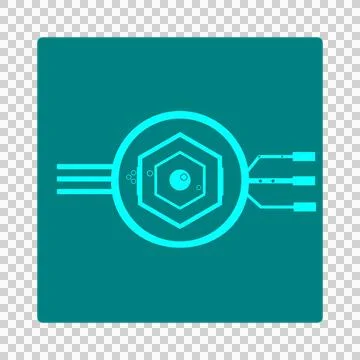 AI Load Balancer Diagram — Multi‑Input Decision Core and Distributed Output Stock-Illustration