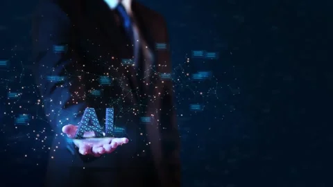 AI, Machine learning, AI Chat, businessman use brain Business analysis, Science Stock Footage 312977203