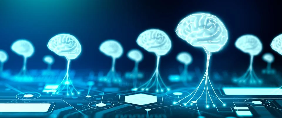 Ai, Machine learning, and NLP Natural Language Processing cognitive computing 库存插图