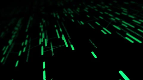 AI Machine Learning Big Data Stream for Cyber Security Network and Digital Stock Footage 339976589