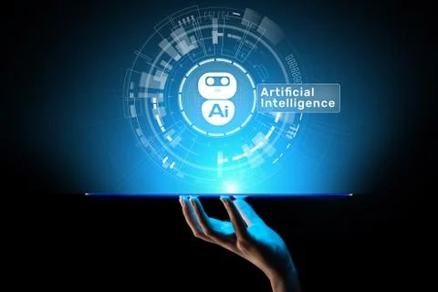 AI, Machine learning, Big data analysis and automation technology in business Stock Photos