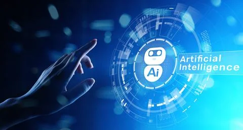 AI, Machine learning, Big data analysis and automation technology in business Stock Photos