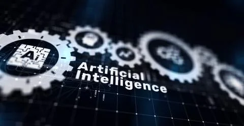 AI, Machine learning, Big data analysis and automation technology in business Stock Photos