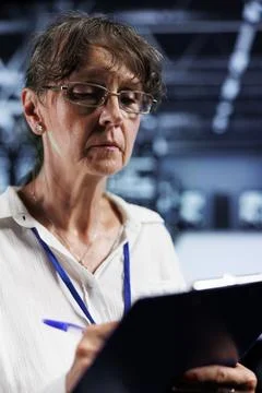 AI machine learning blade servers Foto stock