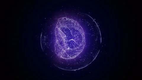 AI Machine Learning Brain Animation, Background, Loop 库存影片 302446027