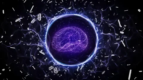 AI Machine Learning Brain Animation, Background, Loop 스톡 동영상 335803805