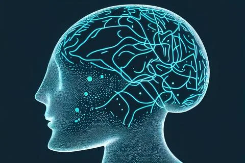 AI machine learning concept Stock Illustration