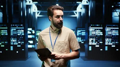 AI machine learning data center Stock Photos