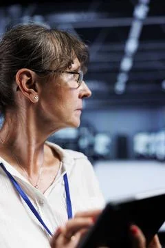 AI machine learning rackmounts Stockfoto's